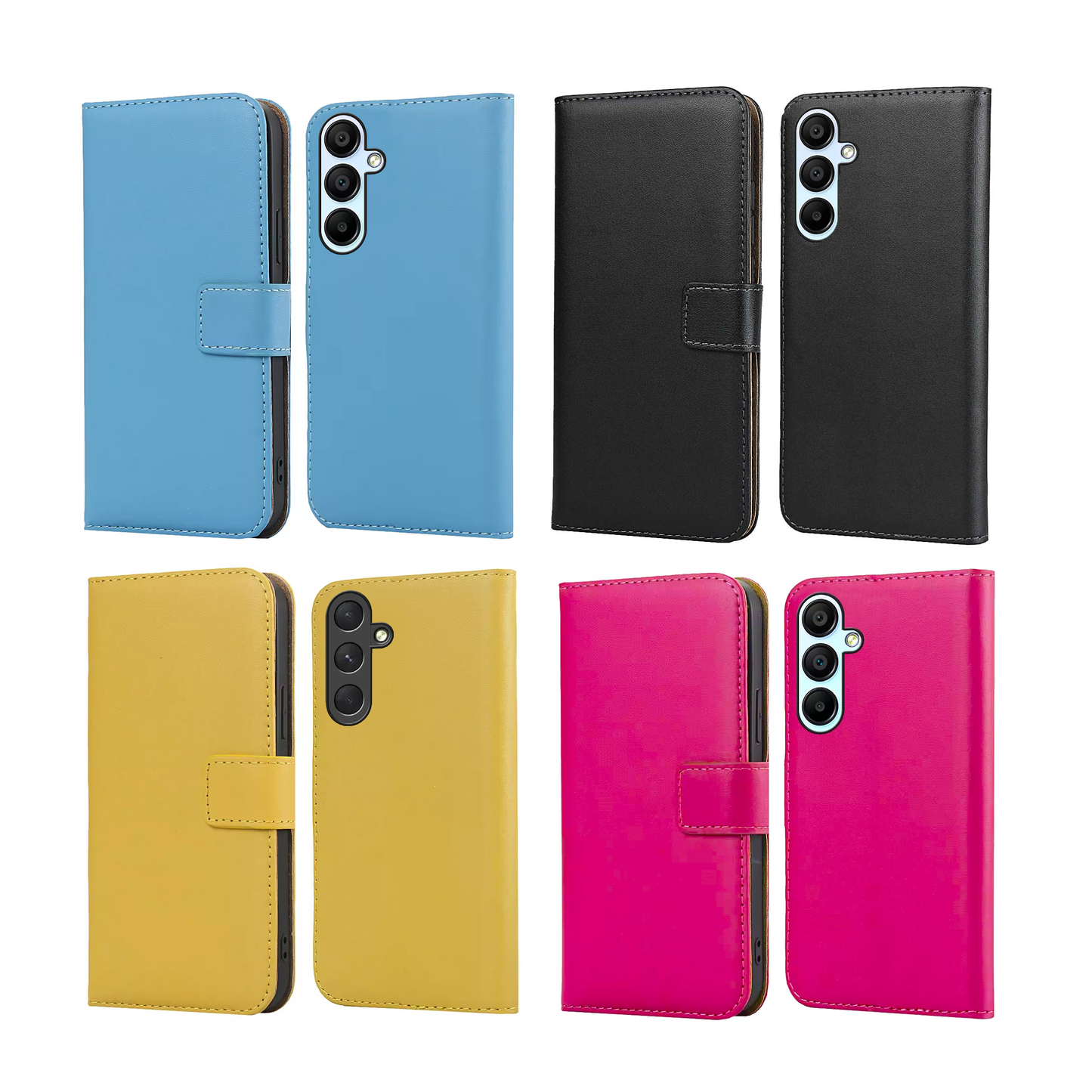 Leather wallet cases for Samsung Galaxy A-series